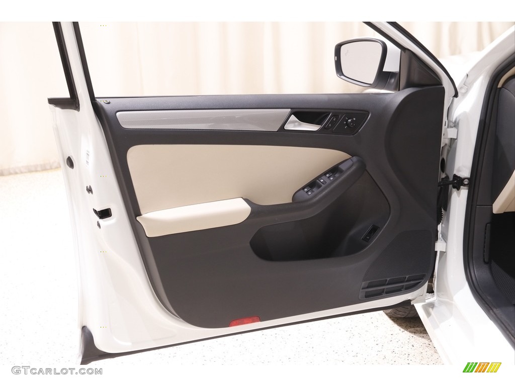 2018 Jetta SE - Pure White / Cornsilk Beige photo #4