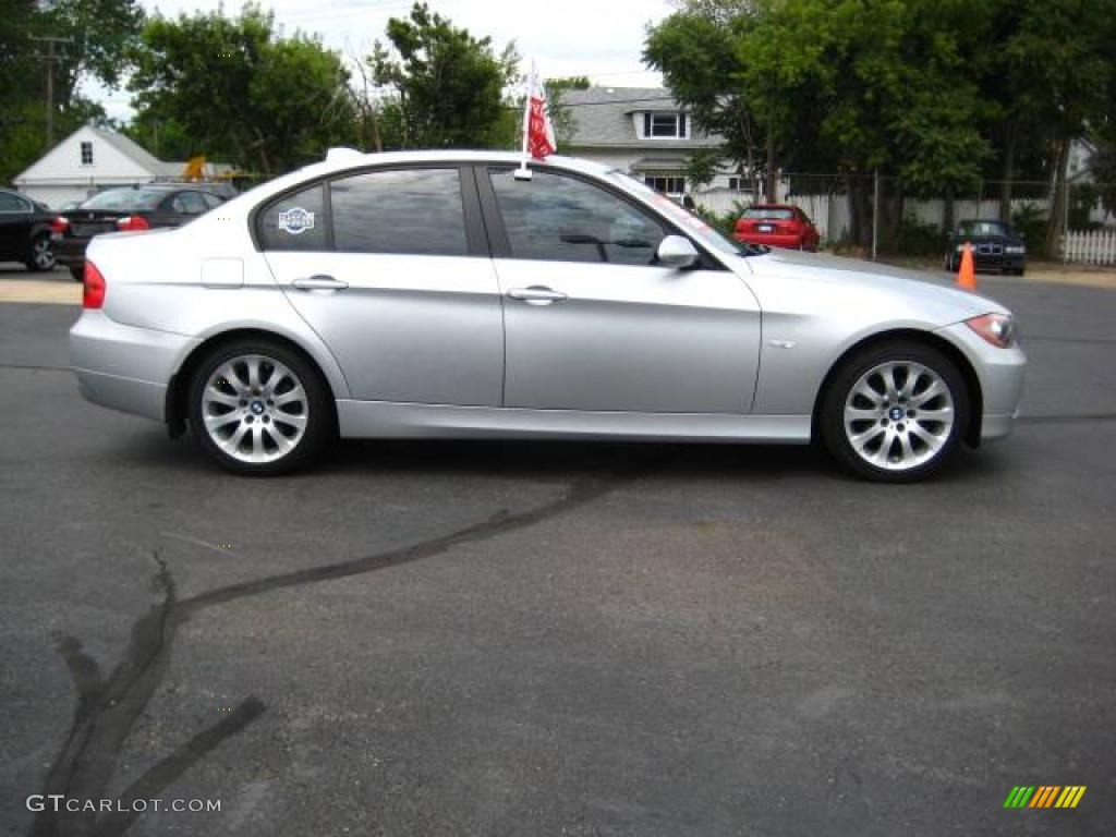 2007 3 Series 328xi Sedan - Titanium Silver Metallic / Black photo #6