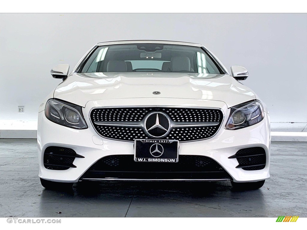 2018 E 400 Convertible - designo Diamond White Metallic / Macchiato Beige/Yacht Blue photo #2
