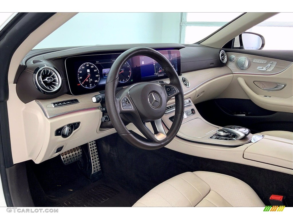 2018 E 400 Convertible - designo Diamond White Metallic / Macchiato Beige/Yacht Blue photo #14