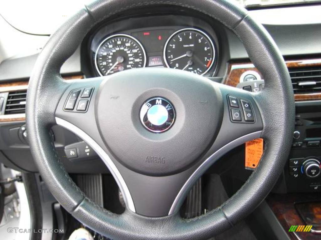 2007 3 Series 328xi Sedan - Titanium Silver Metallic / Black photo #21