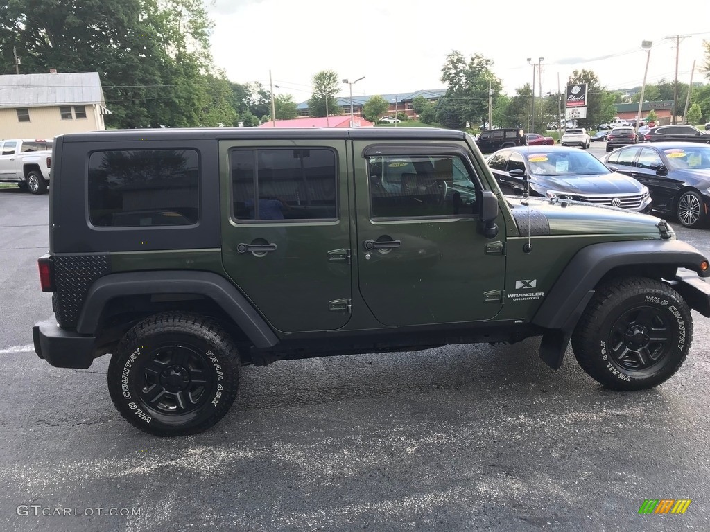 2009 Wrangler Unlimited X 4x4 Right Hand Drive - Jeep Green Metallic / Dark Slate Gray/Medium Slate Gray photo #5