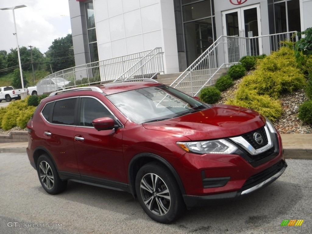 2019 Rogue SV AWD - Scarlet Ember / Charcoal photo #1