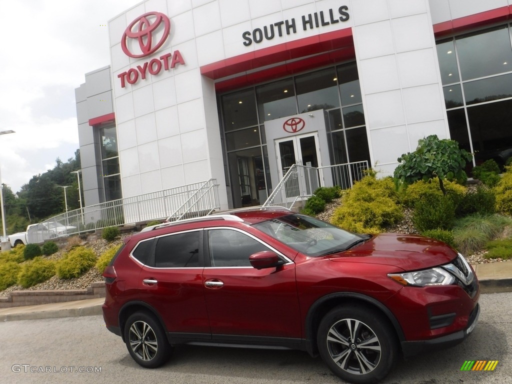 2019 Rogue SV AWD - Scarlet Ember / Charcoal photo #2