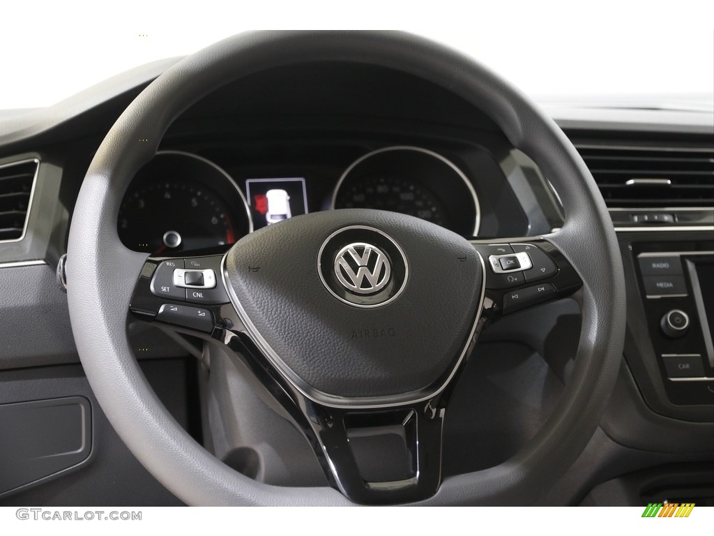 2018 Volkswagen Tiguan S Storm Gray Steering Wheel Photo #142370611