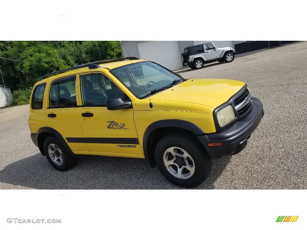 Yellow 2003 Chevrolet Tracker ZR2 4WD Hard Top Exterior Photo #142371307