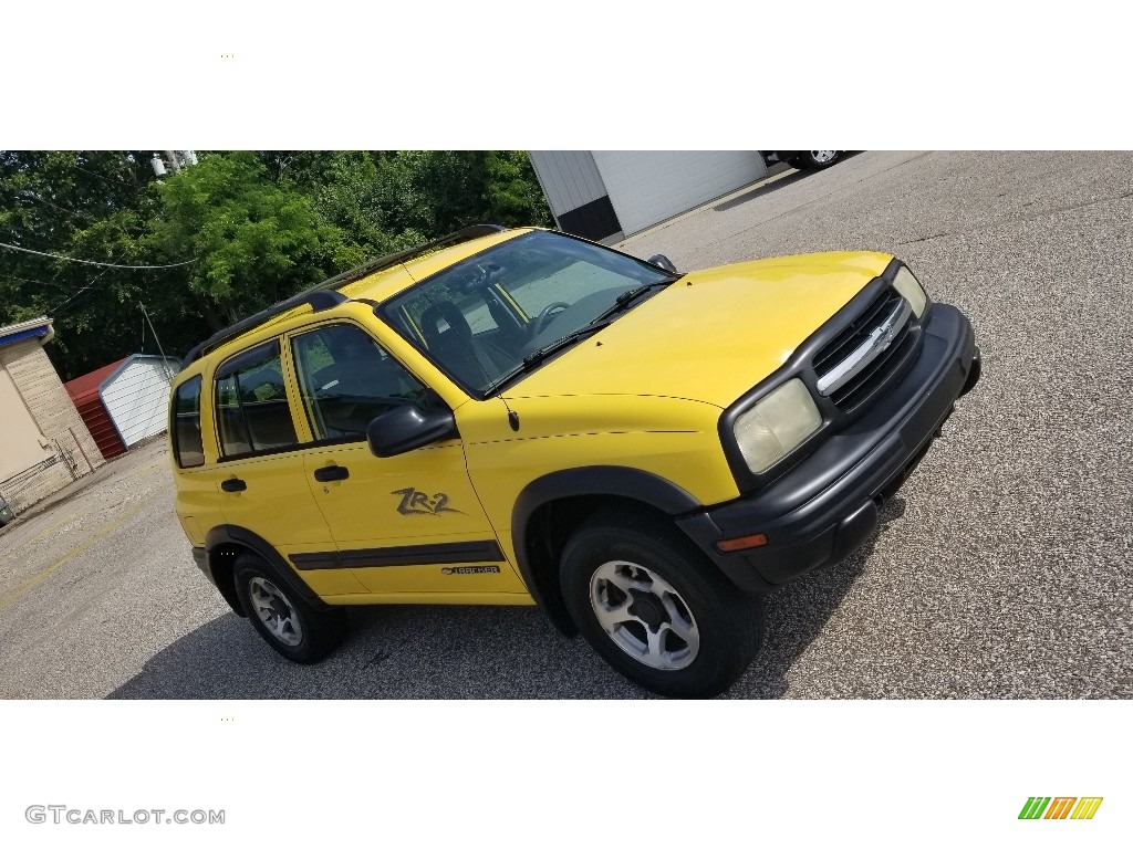 2003 Tracker ZR2 4WD Hard Top - Yellow / Medium Gray photo #19