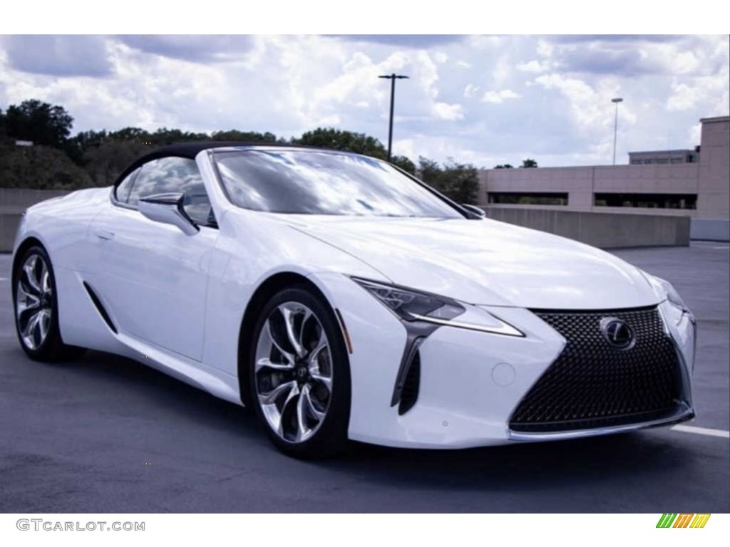Ultra White 2021 Lexus LC 500 Convertible Exterior Photo #142373635