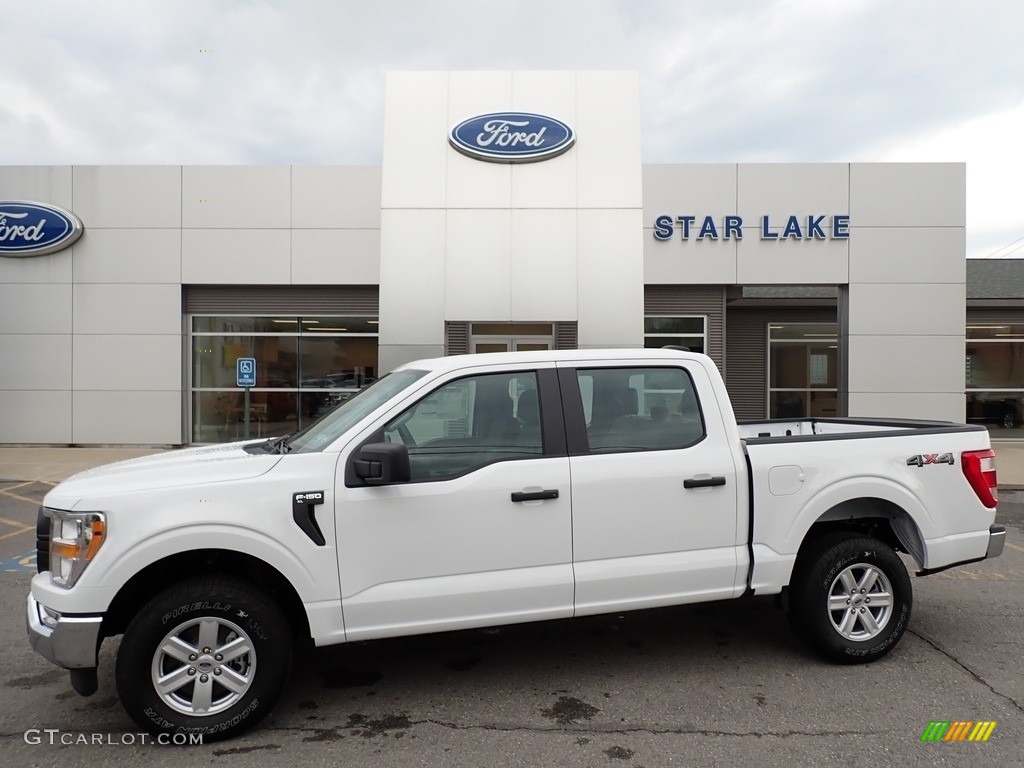 2021 F150 XL SuperCrew 4x4 - Oxford White / Medium Dark Slate photo #1