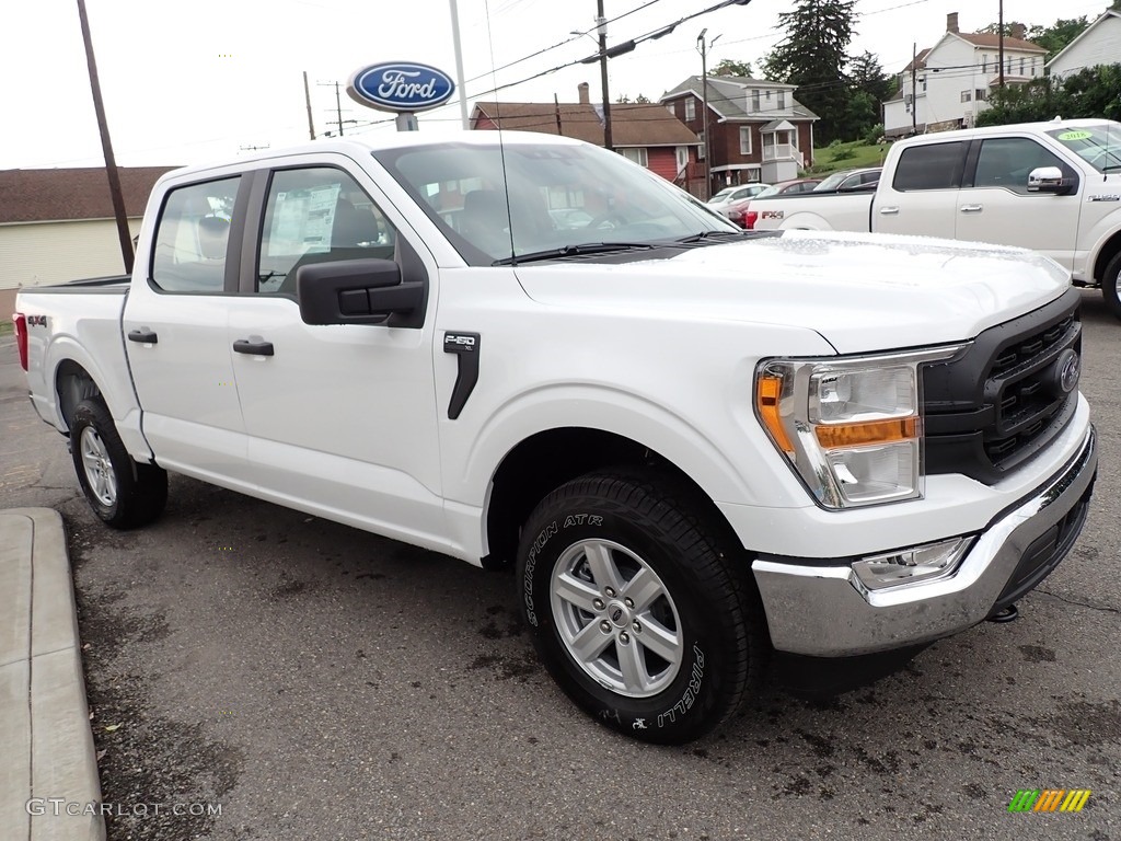 Oxford White 2021 Ford F150 XL SuperCrew 4x4 Exterior Photo #142373992