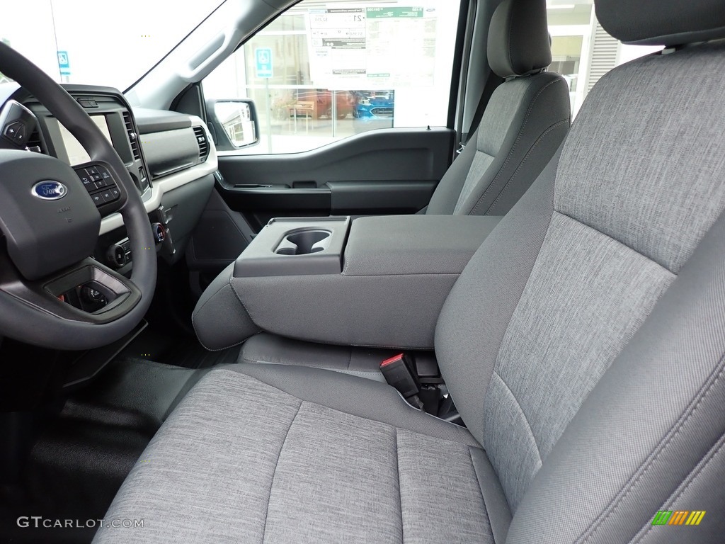 Medium Dark Slate Interior 2021 Ford F150 XL SuperCrew 4x4 Photo #142374055