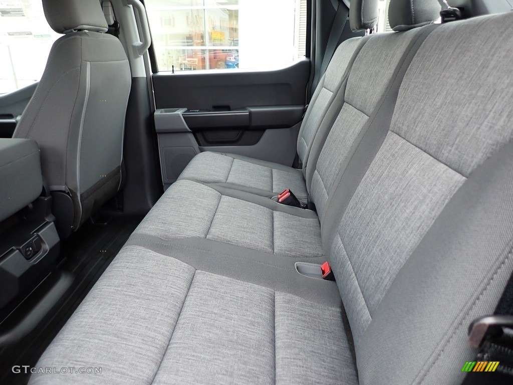 Medium Dark Slate Interior 2021 Ford F150 XL SuperCrew 4x4 Photo #142374083