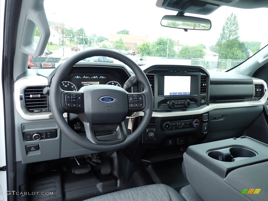 2021 Ford F150 XL SuperCrew 4x4 Medium Dark Slate Dashboard Photo #142374106