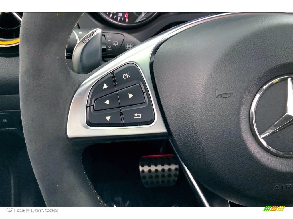 2018 Mercedes-Benz GLA AMG 45 4Matic Black Steering Wheel Photo #142374118