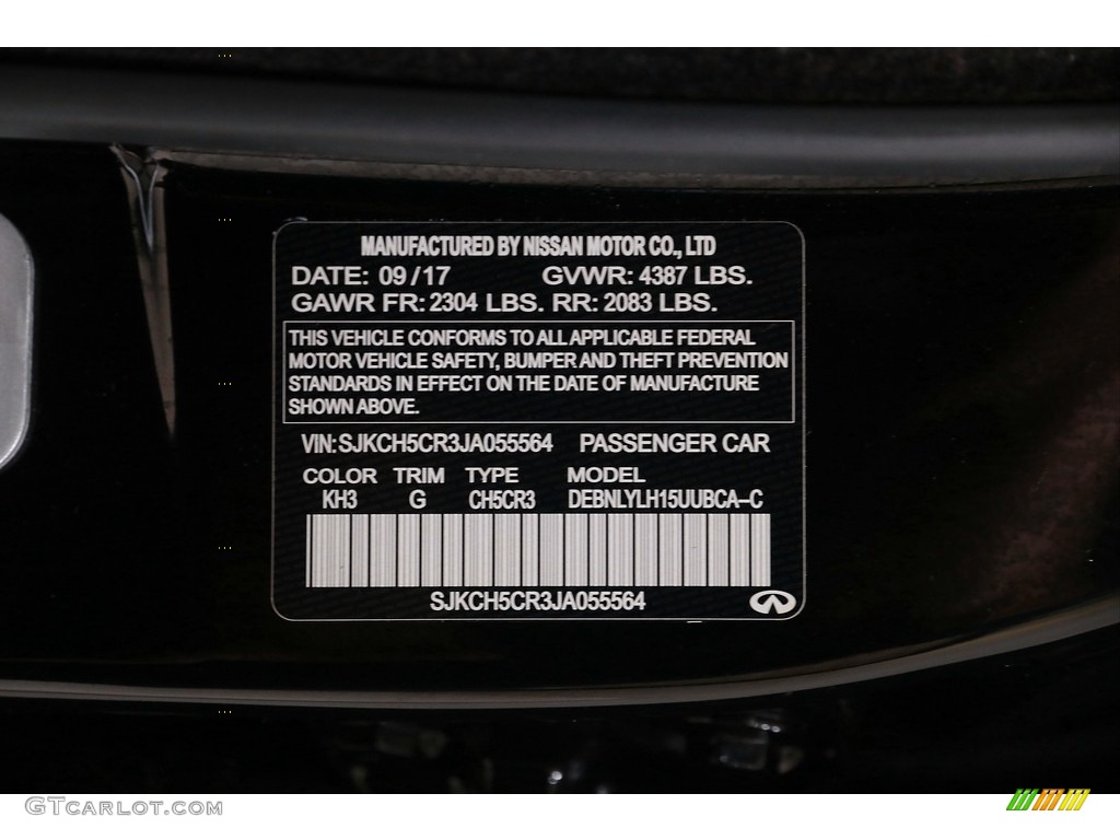 2018 QX30 Premium AWD - Black Obsidian / Graphite photo #24