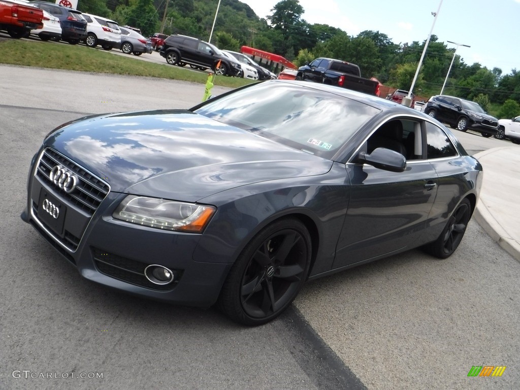 2011 A5 2.0T quattro Coupe - Meteor Grey Pearl Effect / Light Grey photo #13