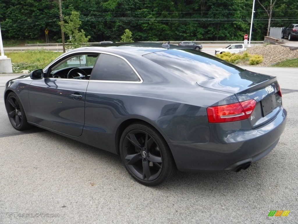 2011 A5 2.0T quattro Coupe - Meteor Grey Pearl Effect / Light Grey photo #15