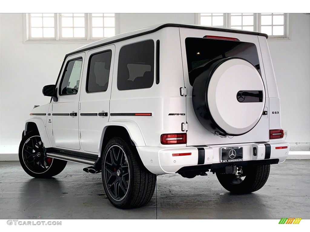 2021 G 63 AMG - G manufaktur Moonlight White Magno (Matte) / Bengal Red photo #2
