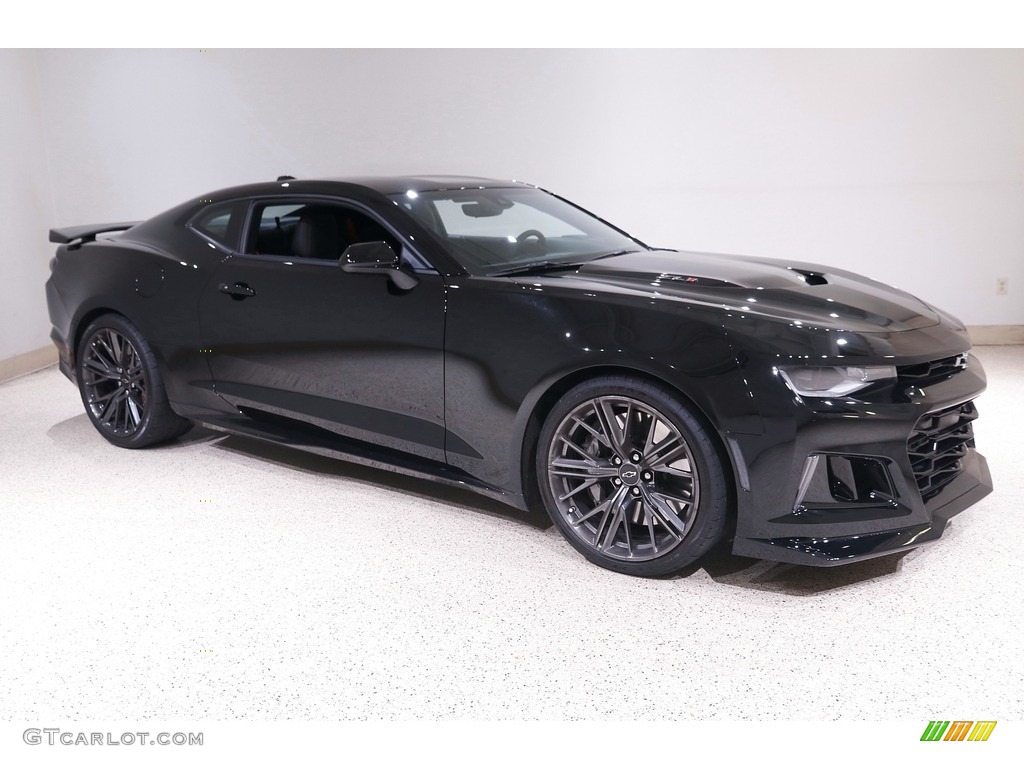 Black 2020 Chevrolet Camaro ZL1 Coupe Exterior Photo #142379359