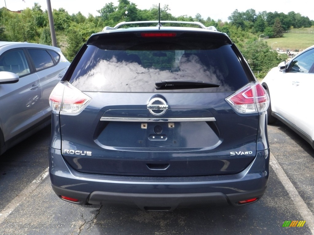 2015 Rogue SV AWD - Arctic Blue Metallic / Charcoal photo #3