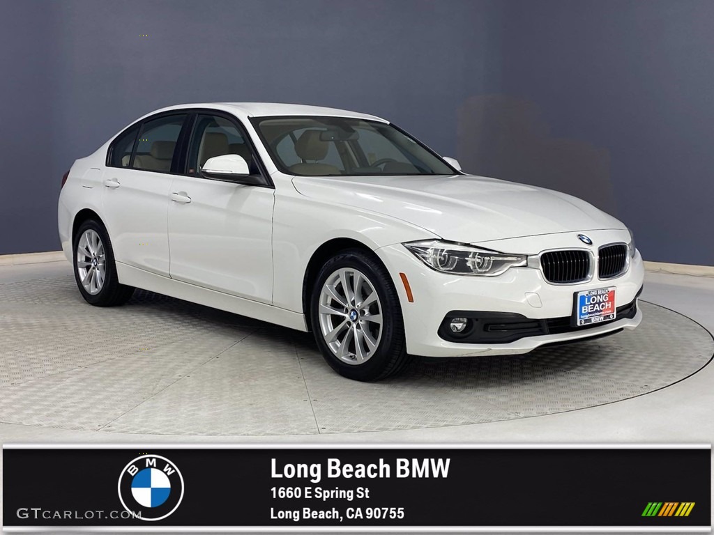 2018 3 Series 320i xDrive Sedan - Alpine White / Venetian Beige photo #1