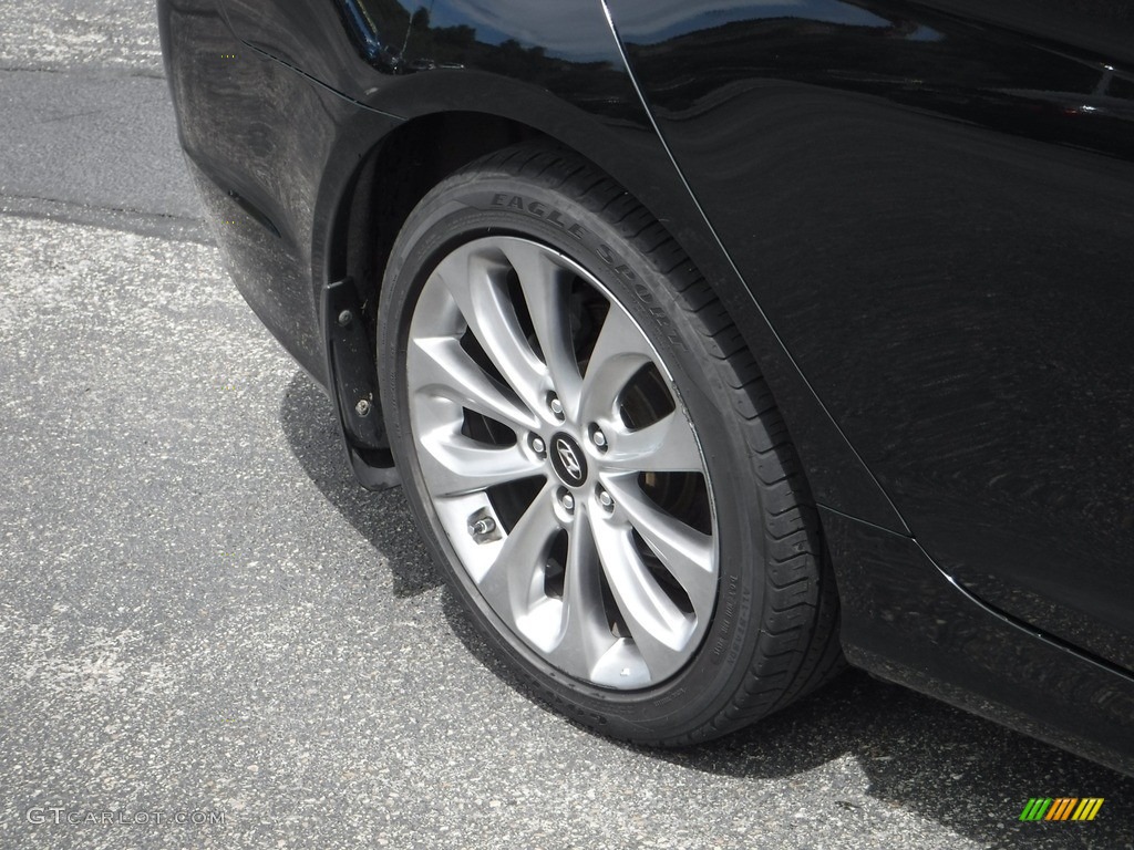 2012 Sonata SE 2.0T - Midnight Black / Gray photo #4