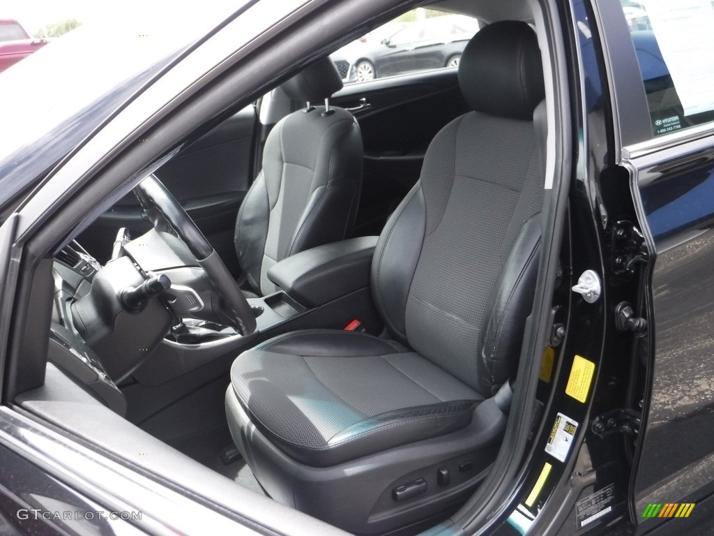2012 Sonata SE 2.0T - Midnight Black / Gray photo #14