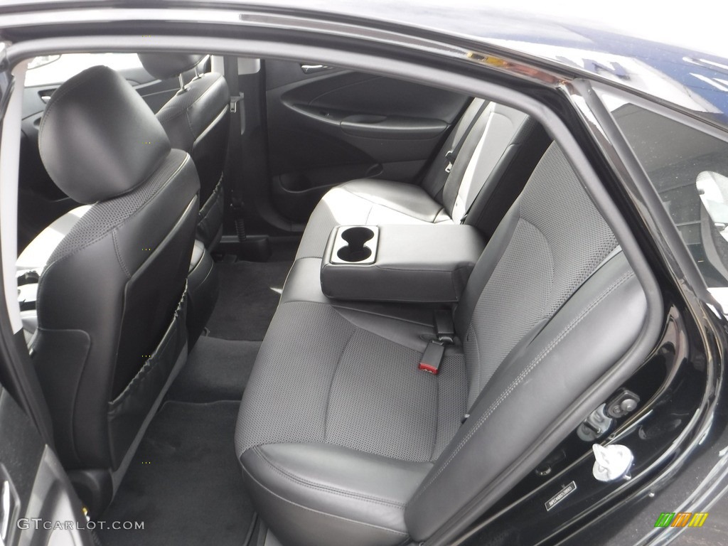 2012 Sonata SE 2.0T - Midnight Black / Gray photo #29