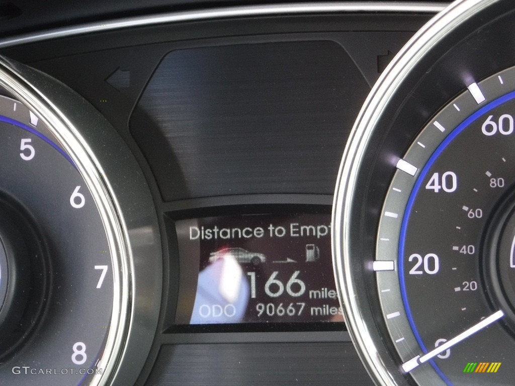 2012 Sonata SE 2.0T - Midnight Black / Gray photo #33