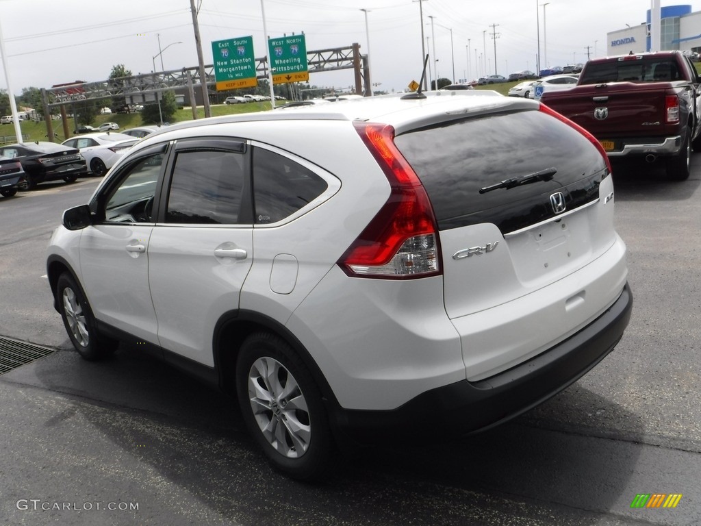 2012 CR-V EX-L 4WD - White Diamond Pearl / Beige photo #7