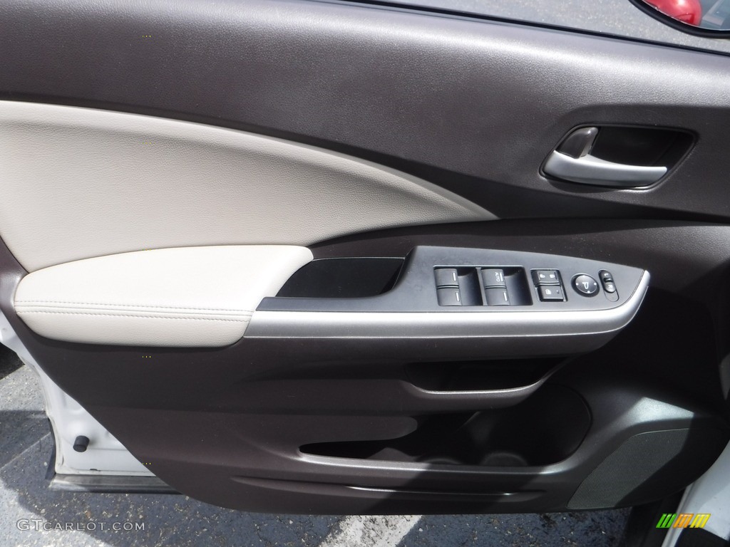 2012 CR-V EX-L 4WD - White Diamond Pearl / Beige photo #13