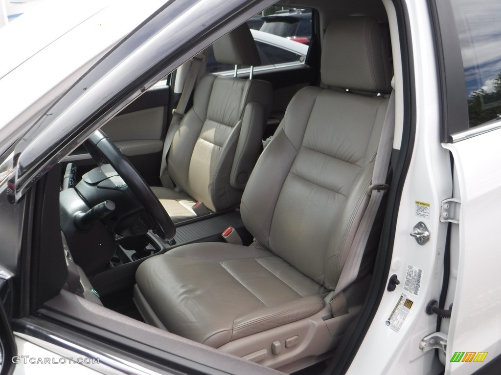 2012 CR-V EX-L 4WD - White Diamond Pearl / Beige photo #14