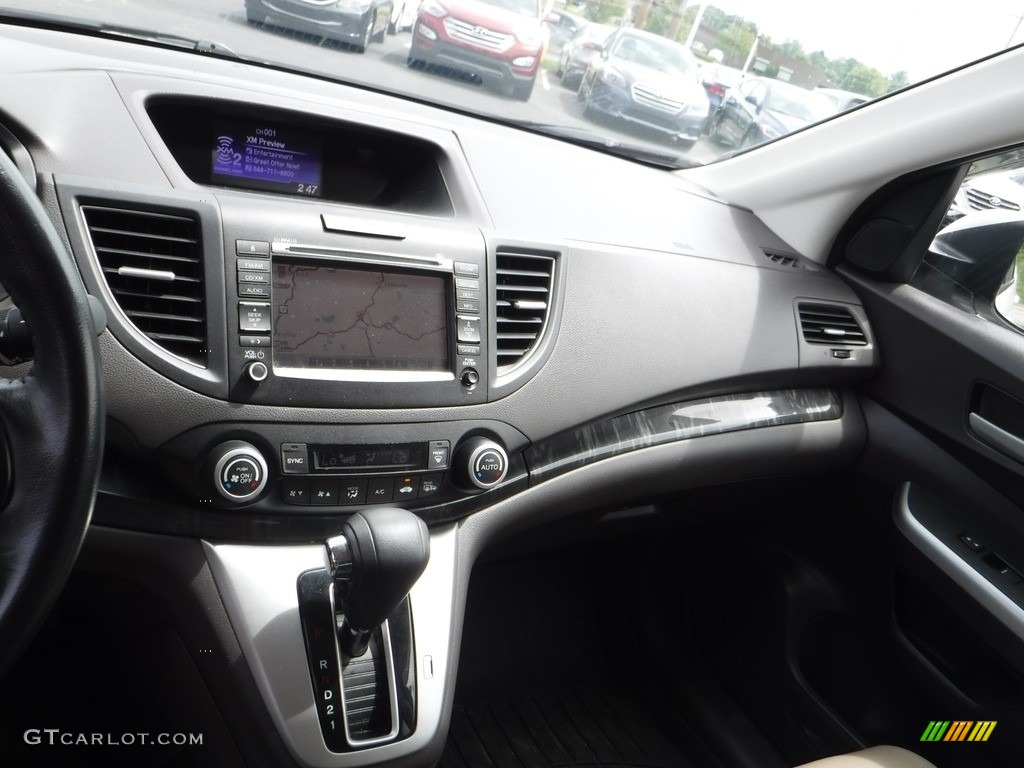 2012 CR-V EX-L 4WD - White Diamond Pearl / Beige photo #18
