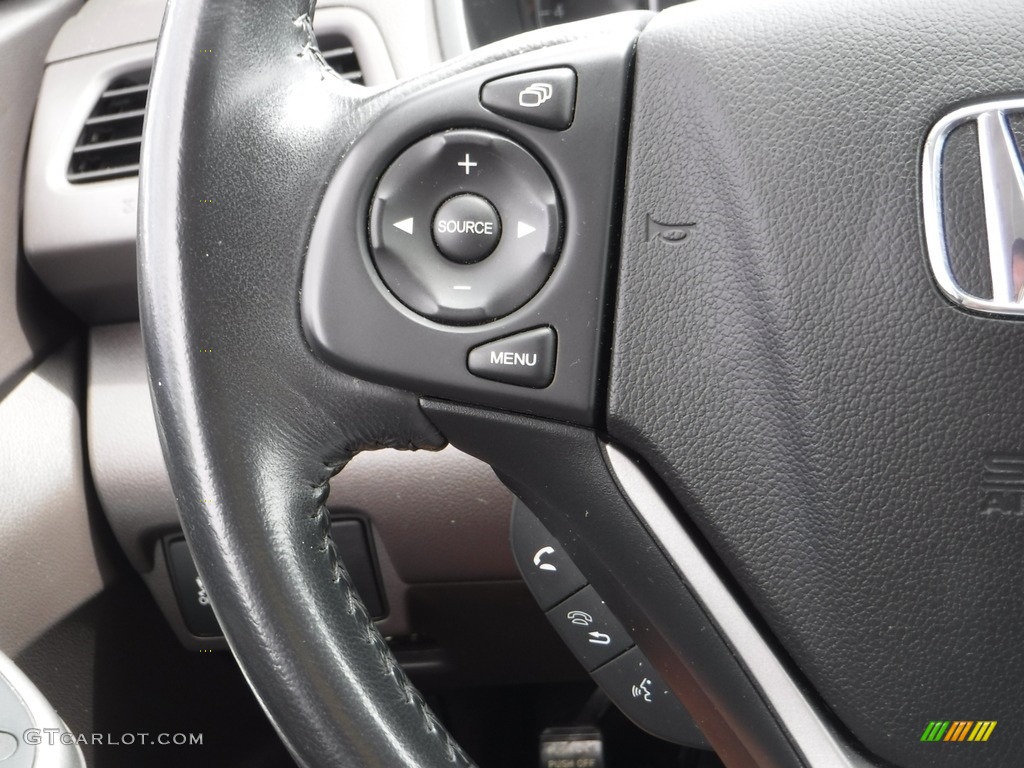 2012 CR-V EX-L 4WD - White Diamond Pearl / Beige photo #22