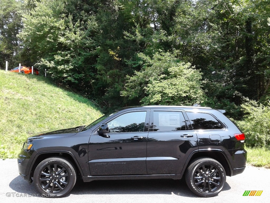 Diamond Black Crystal Pearl 2021 Jeep Grand Cherokee Laredo 4x4 Exterior Photo #142382868