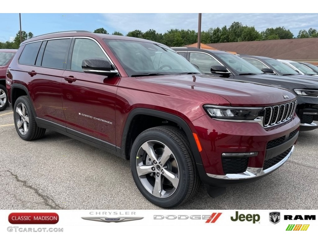 2021 Velvet Red Pearl Jeep Grand Cherokee L Limited 4x4 142382013 