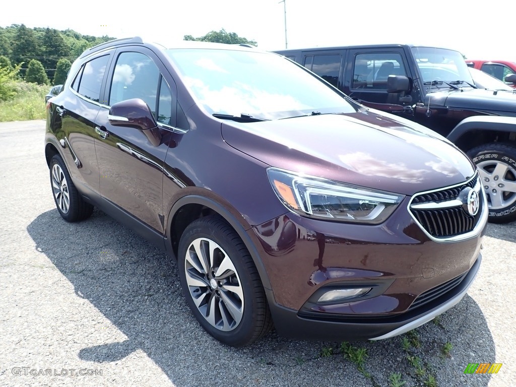 2017 Encore Essence AWD - Black Cherry Metallic / Brandy photo #5