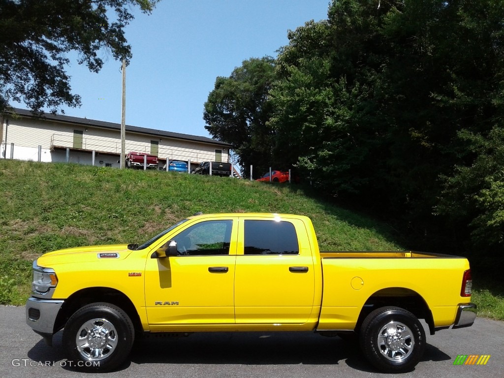 Detonator Yellow 2021 Ram 2500 Tradesman Crew Cab 4x4 Exterior Photo #142384803