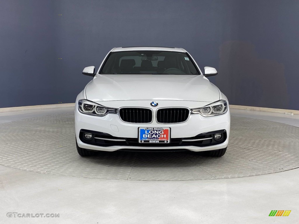 2018 3 Series 330i Sedan - Mineral White Metallic / Black photo #2