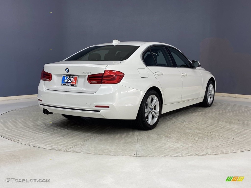 2018 3 Series 330i Sedan - Mineral White Metallic / Black photo #5