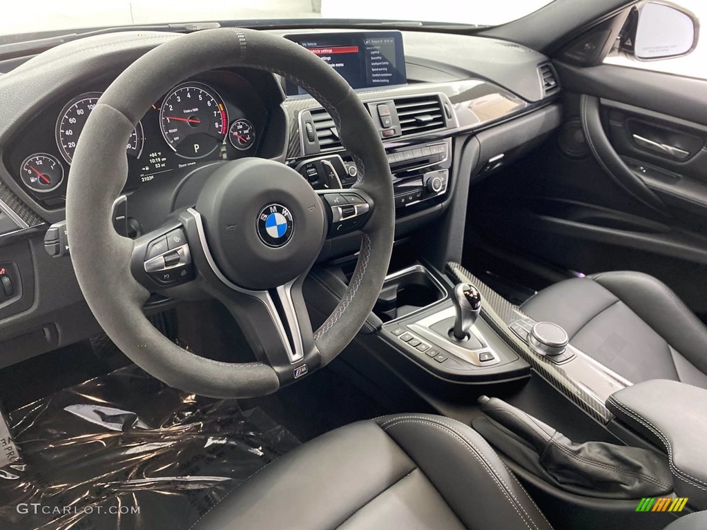Black Interior 2018 BMW M3 Sedan Photo #142385514