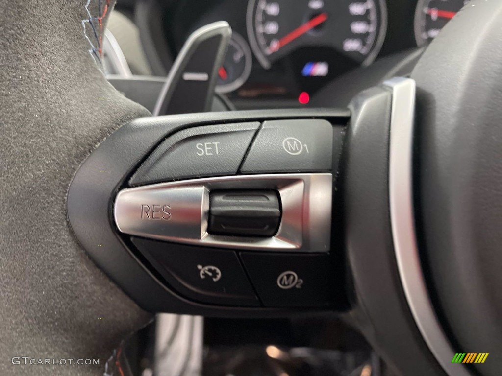 2018 BMW M3 Sedan Black Steering Wheel Photo #142385523
