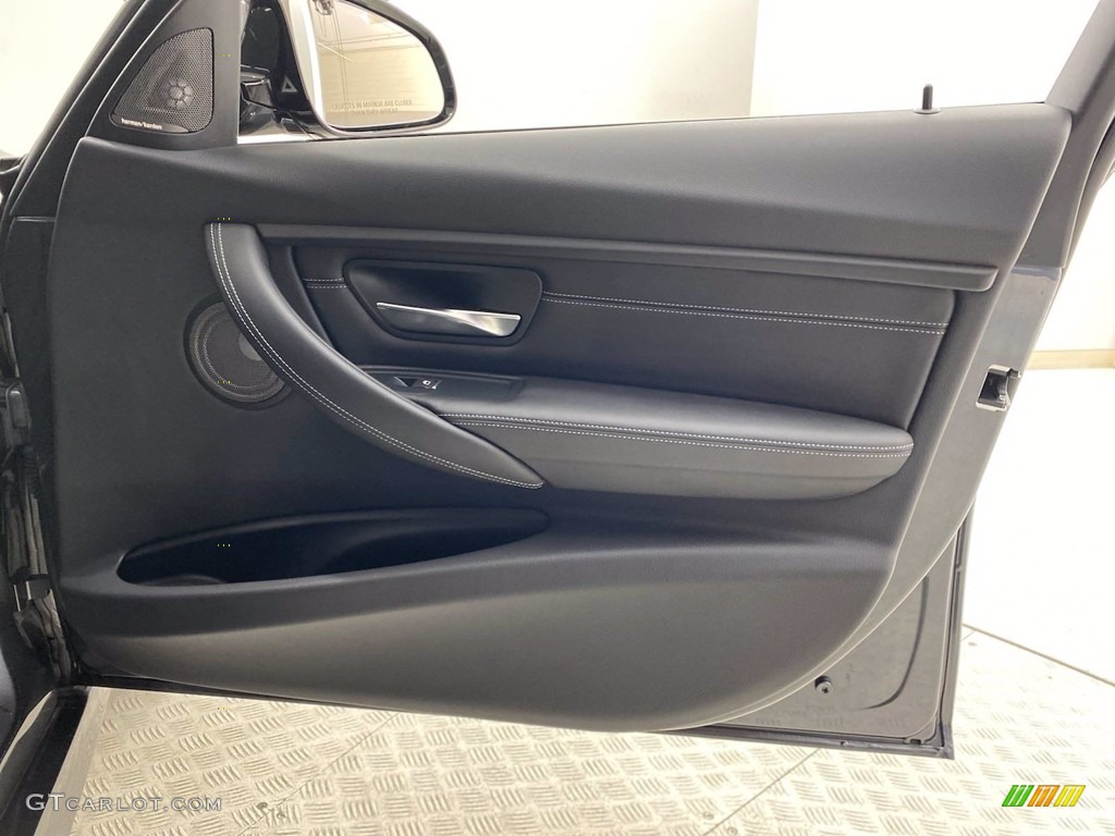 2018 BMW M3 Sedan Black Door Panel Photo #142385562