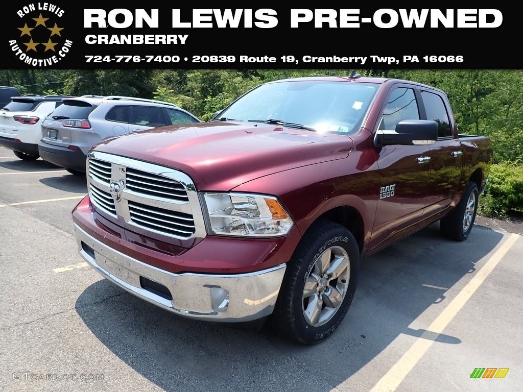 2018 1500 Big Horn Crew Cab 4x4 - Delmonico Red Pearl / Black/Diesel Gray photo #1