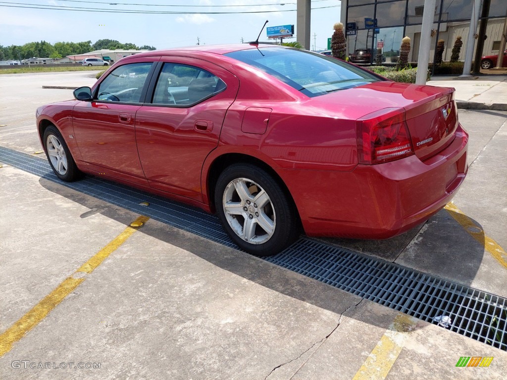 2008 Charger SE - Inferno Red Crystal Pearl / Dark/Light Slate Gray photo #5