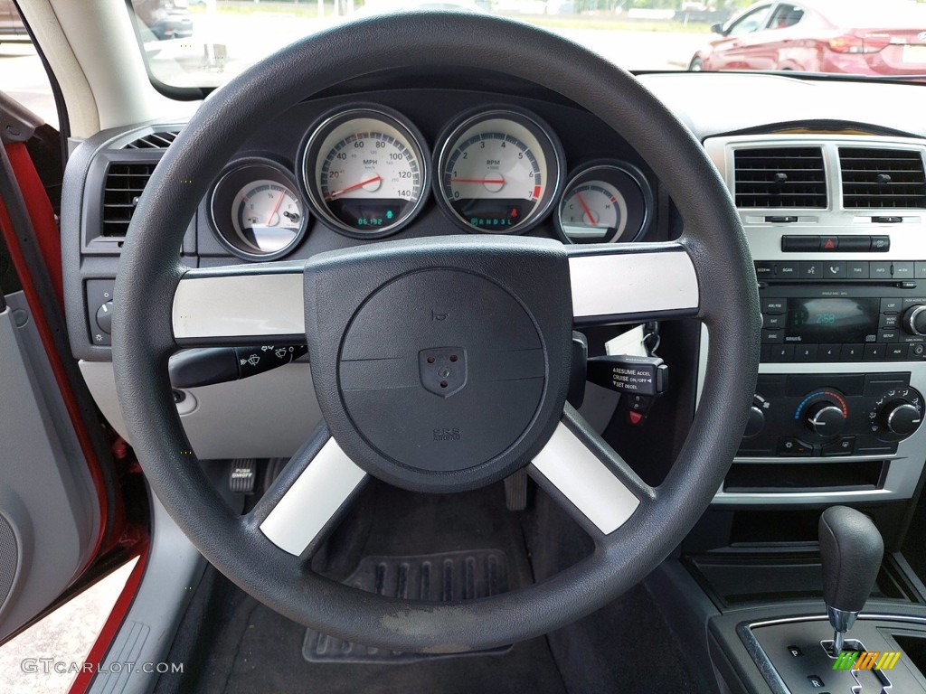 2008 Charger SE - Inferno Red Crystal Pearl / Dark/Light Slate Gray photo #15