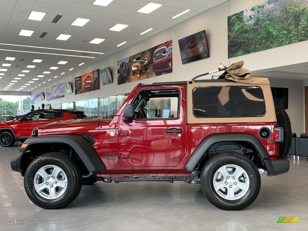 Snazzberry Pearl 2021 Jeep Wrangler Sport 4x4 Exterior Photo #142388486