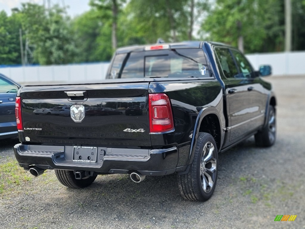 2020 1500 Limited Crew Cab 4x4 - Diamond Black Crystal Pearl / Black photo #3