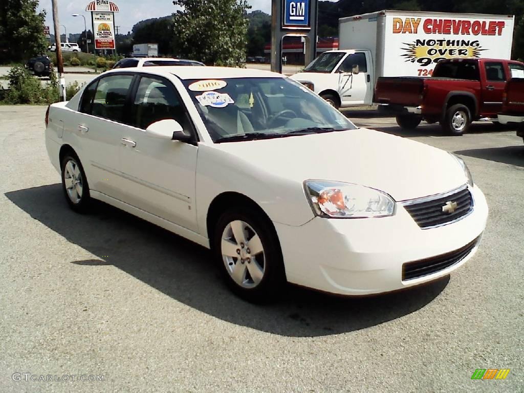 2006 Malibu LT V6 Sedan - White / Titanium Gray photo #2
