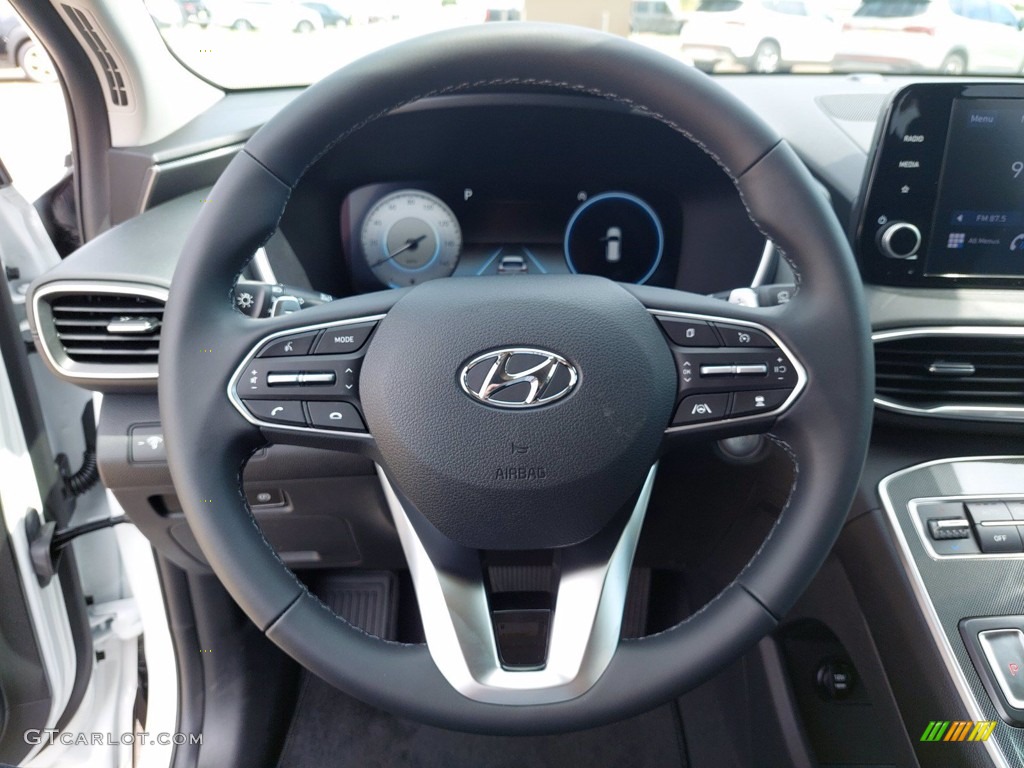 2022 Hyundai Santa Fe SEL Black Steering Wheel Photo #142390592